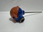 PT100 RTD Temperature Sensor Probe with Blue/Orange Terminal Head - Image 2