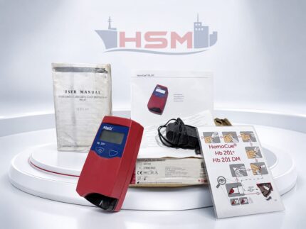 HemoCue Hb 201+ Analyzer REF 121769 SN 1710013012 with Adapter & Manuals