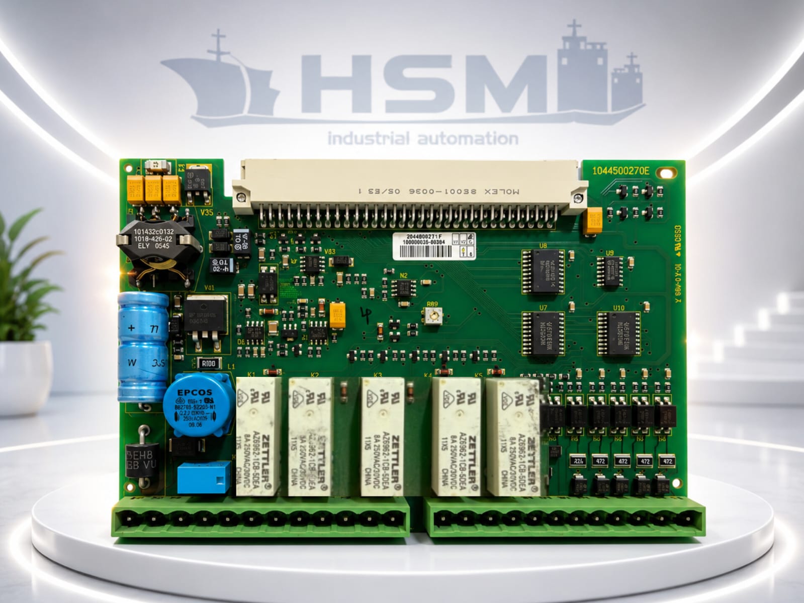 WhatsApp Image 2026-07-20 at 4.04.30 PM DEIF DPD 02027 Control PCB Module 1044500270E with Zettler Relays for Marine Automation - Image 1