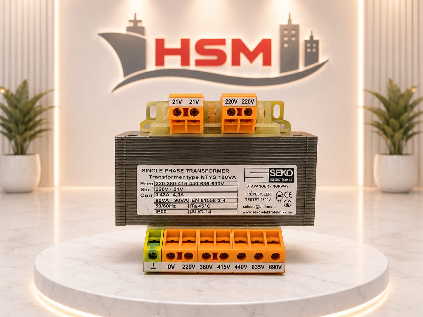 WhatsApp Image 2026-07-22 at 12.34.11 PM SEKO NTS 180VA Single Phase Transformer | 220–690V Primary | 220V / 21V Secondary | Marine & Industrial Use - Image 1