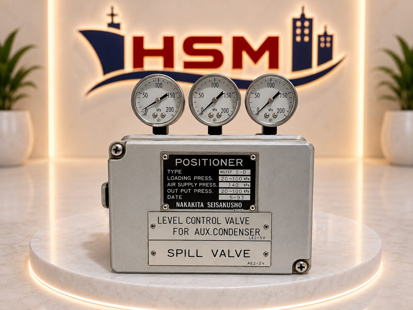 WhatsApp Image 2026-07-23 at 5.04.46 PM Nakakita Seisakusho NS737 S-D Pneumatic Positioner for Aux. Condenser Spill Valve - Image 1